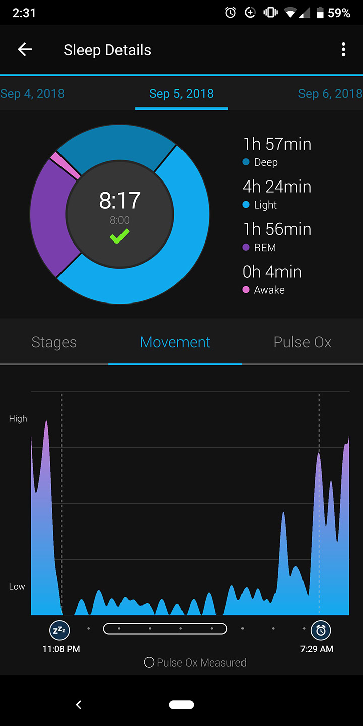 garmin sleep monitor