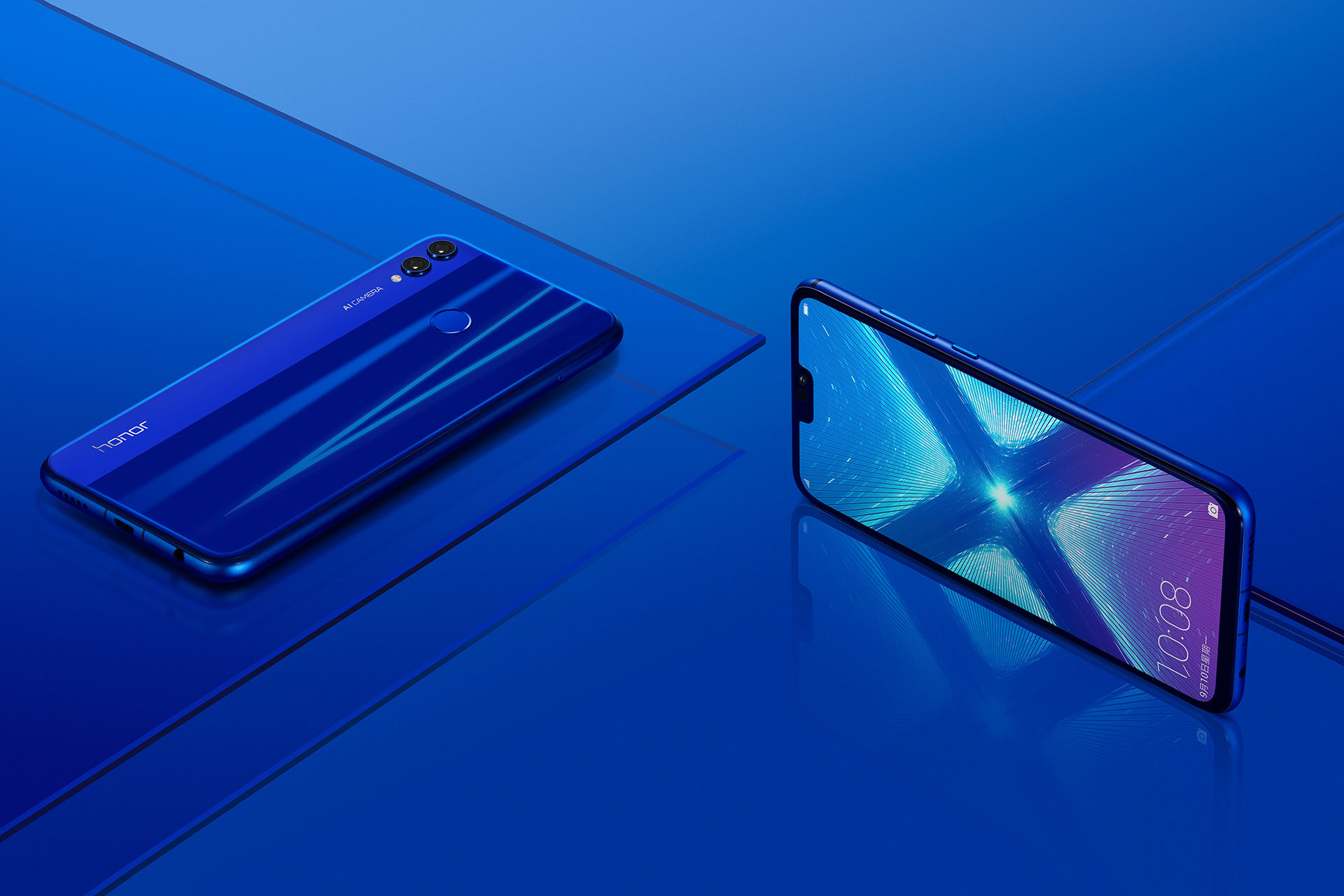An image of the ront and back of the HONOR 8X.