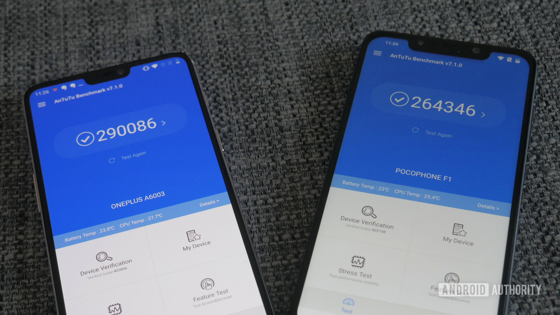 OnePlus 6 vs POCOphone F1 Benchmarks