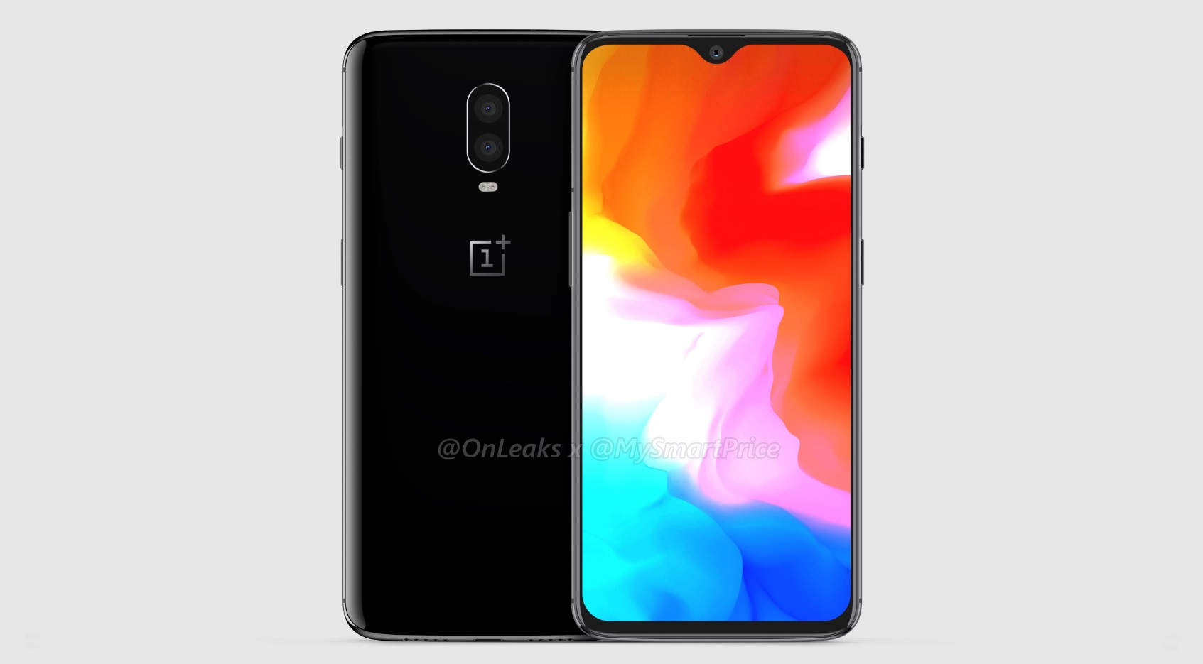 A leaked render of the OnePlus 6T.