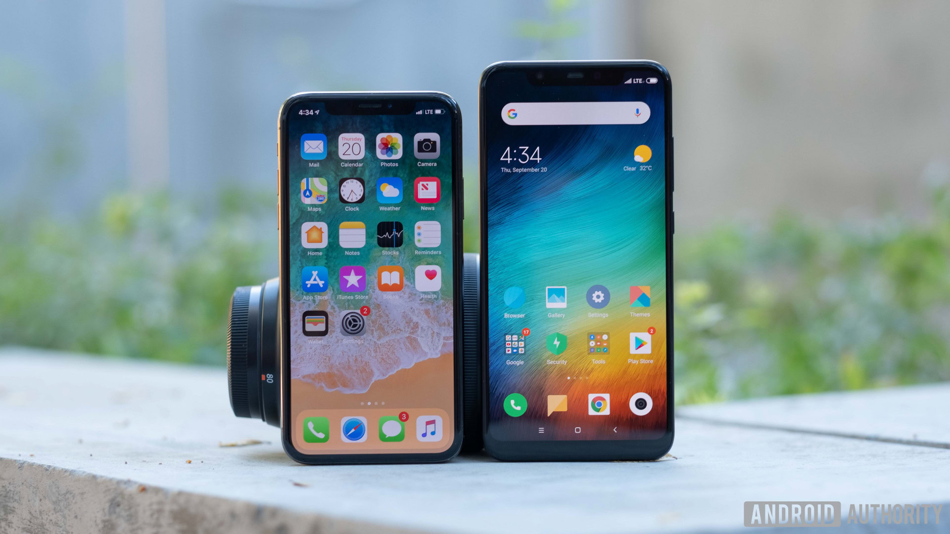 Xiaomi mi 8 vs iphone x