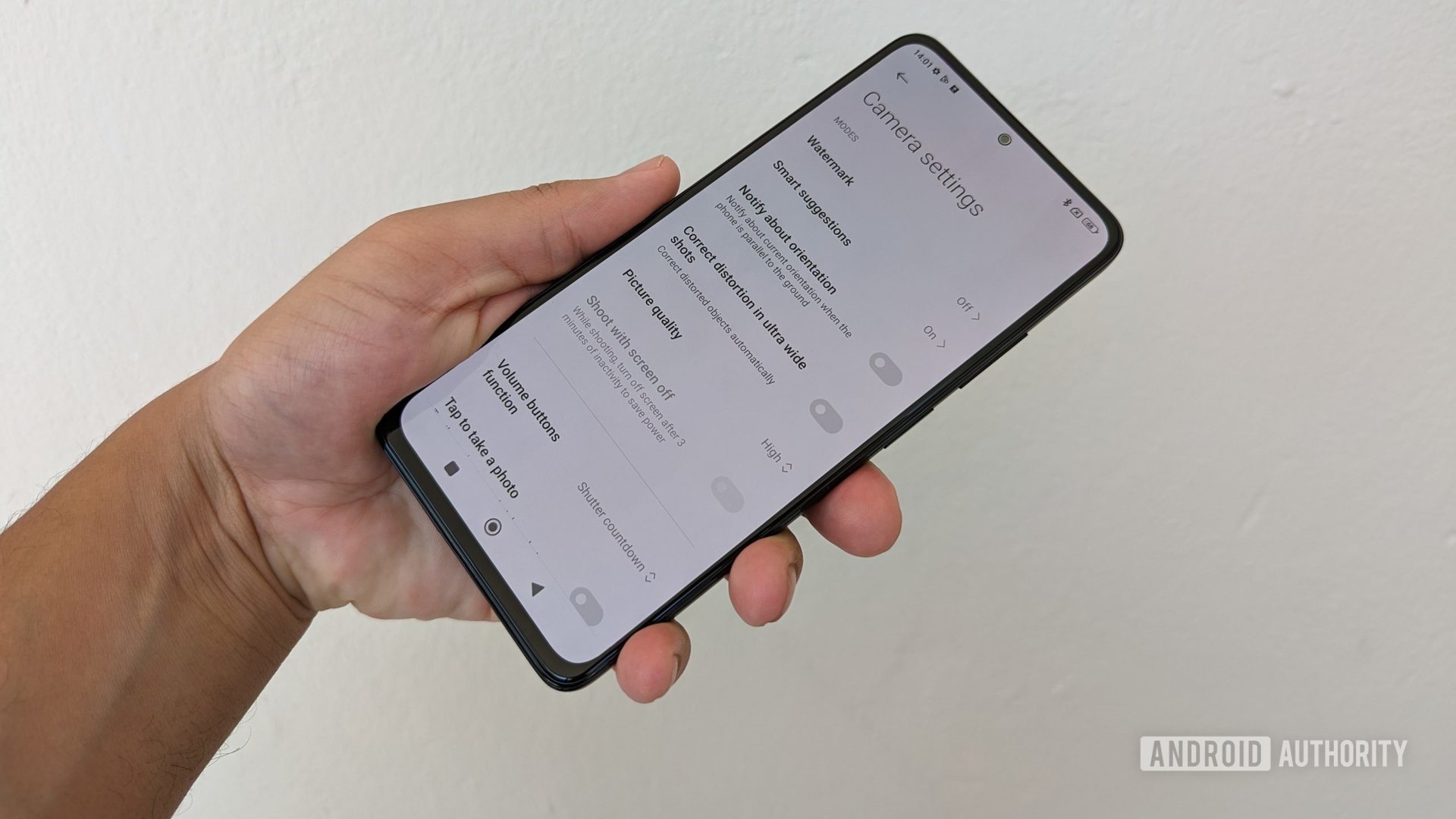 Xiaomi camera app settings menu