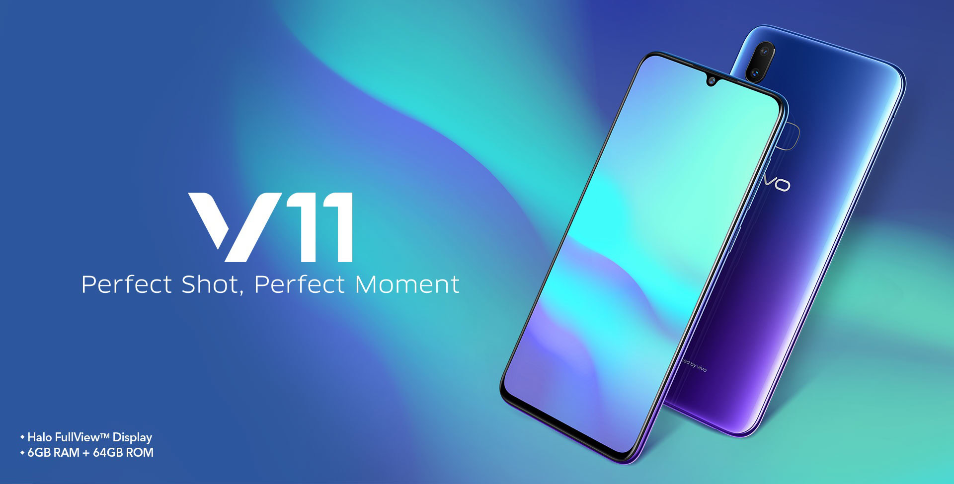 vivo V11 banner from the vivo website. 