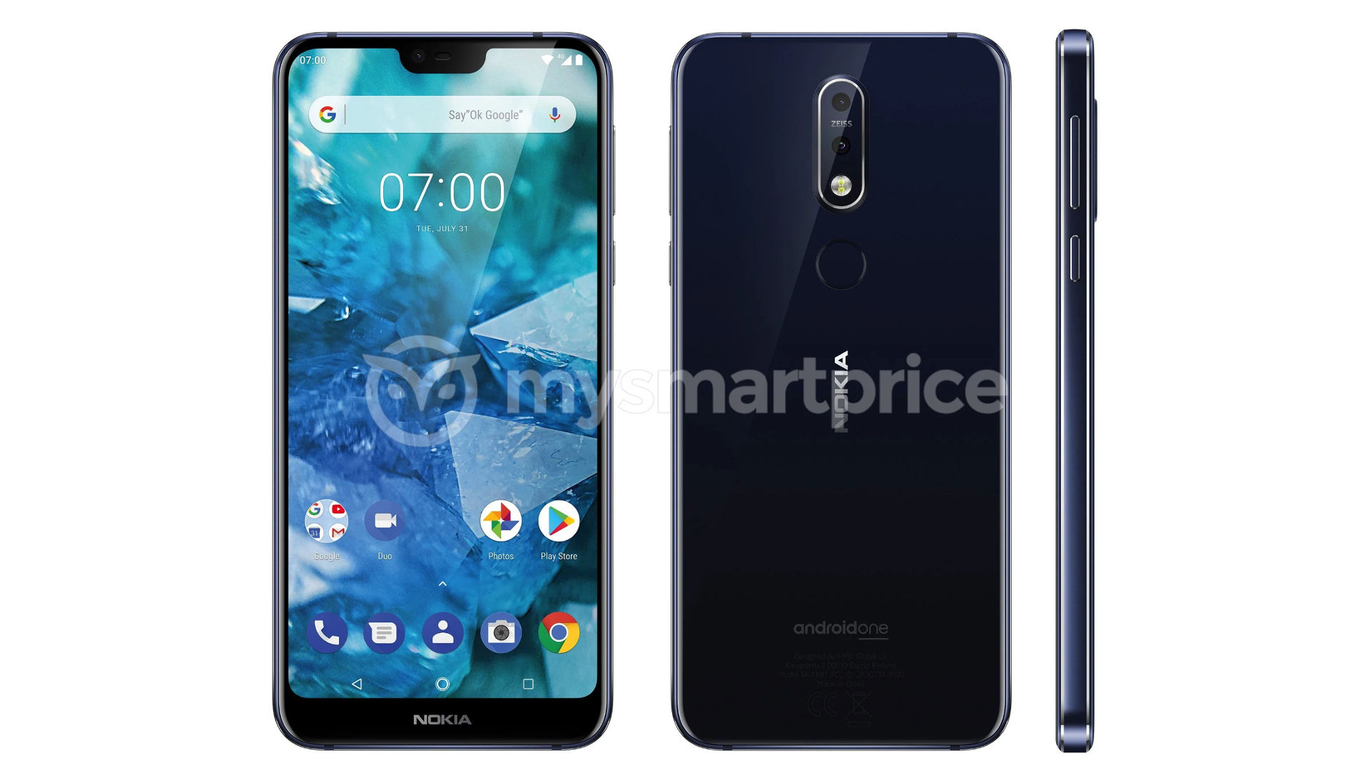A supposed render of the Nokia 7.1 Plus.