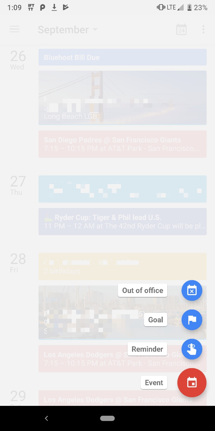Old Google Calendar Material Theme