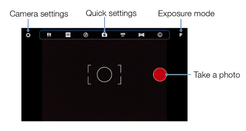 The Red Hydrogen One camera app.