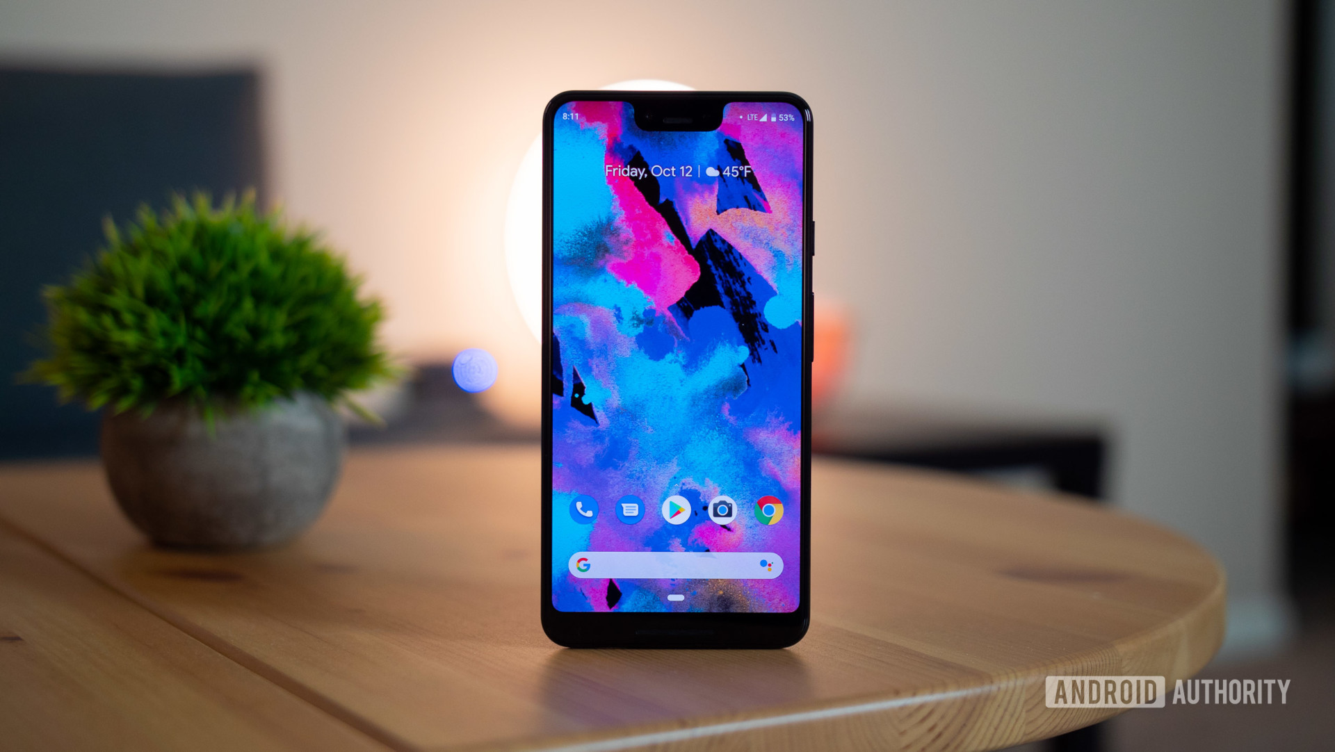 The front of the Google Pixel 3XL.