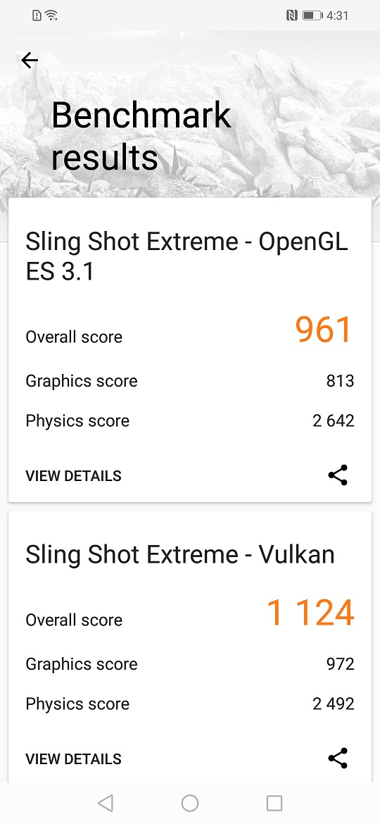 HONOR 8X Performance Benchmark results 