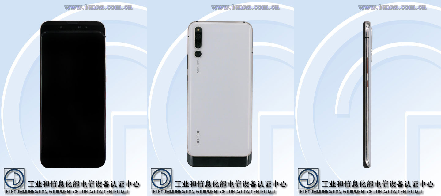 HONOR Magic 2 pictures uploaded to TENAA.