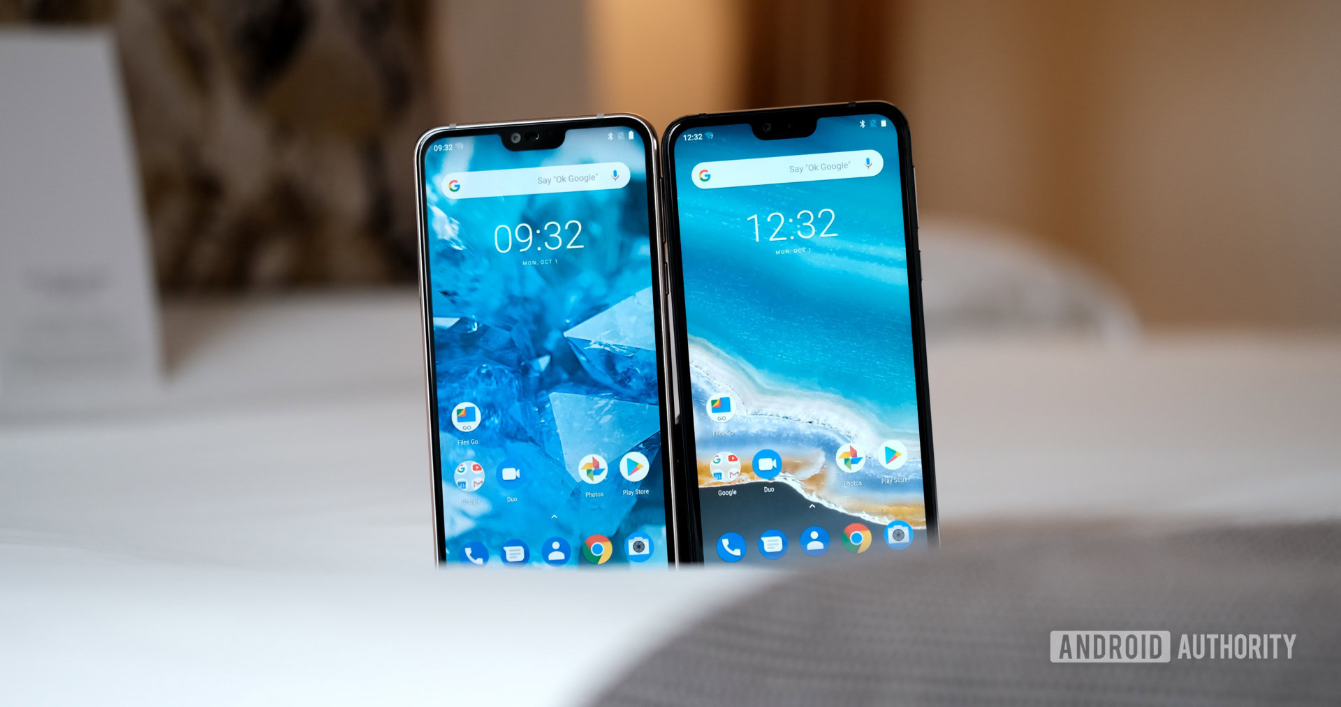 Nokia 7.1 font screens