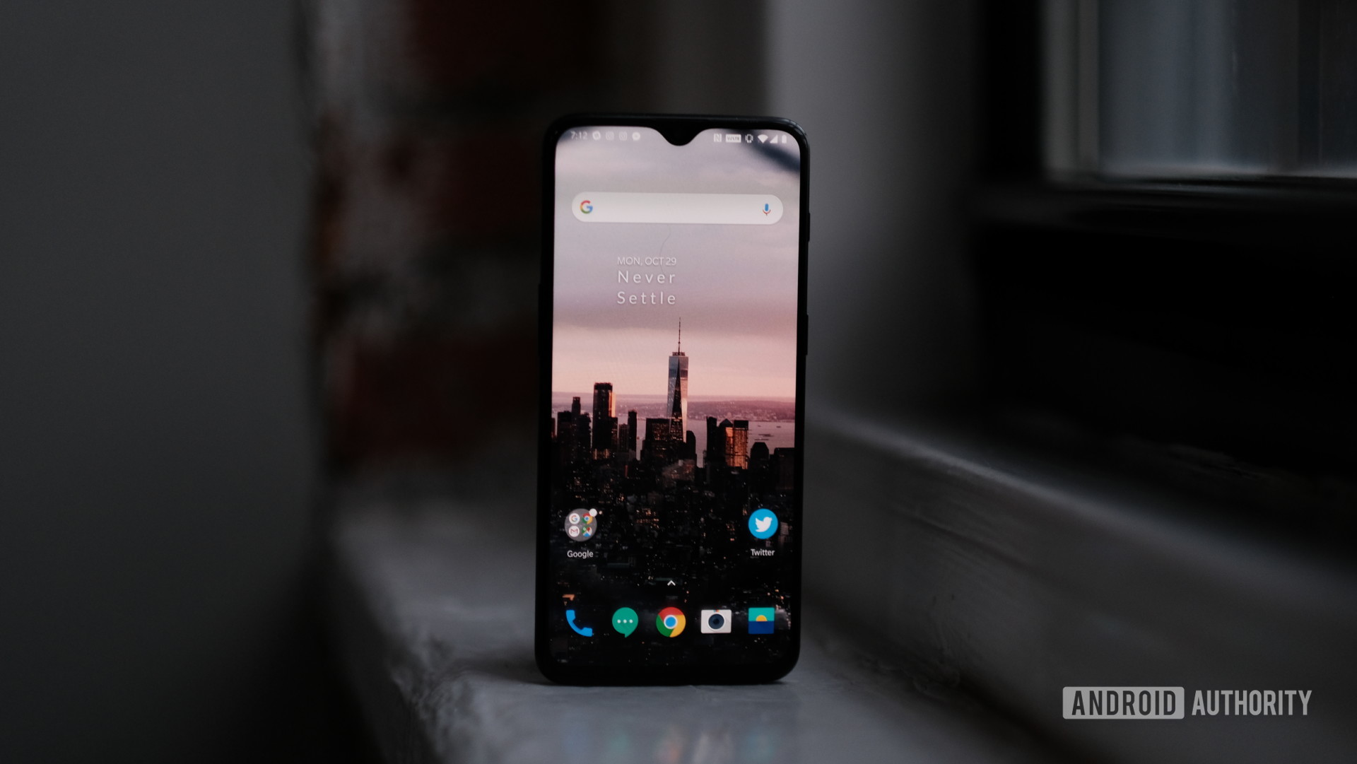 The front of the OnePlus 6T.