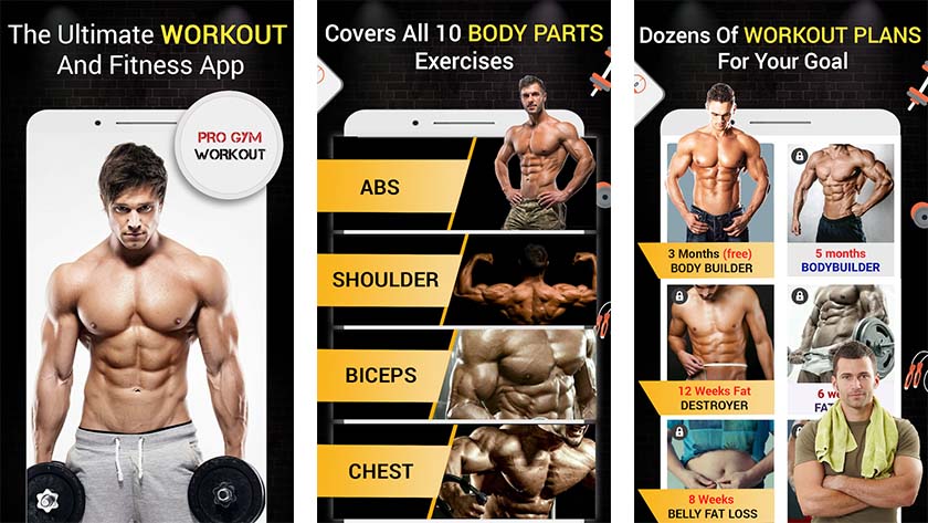 Pro Gym Workout is one of the best weightlifting apps for android
