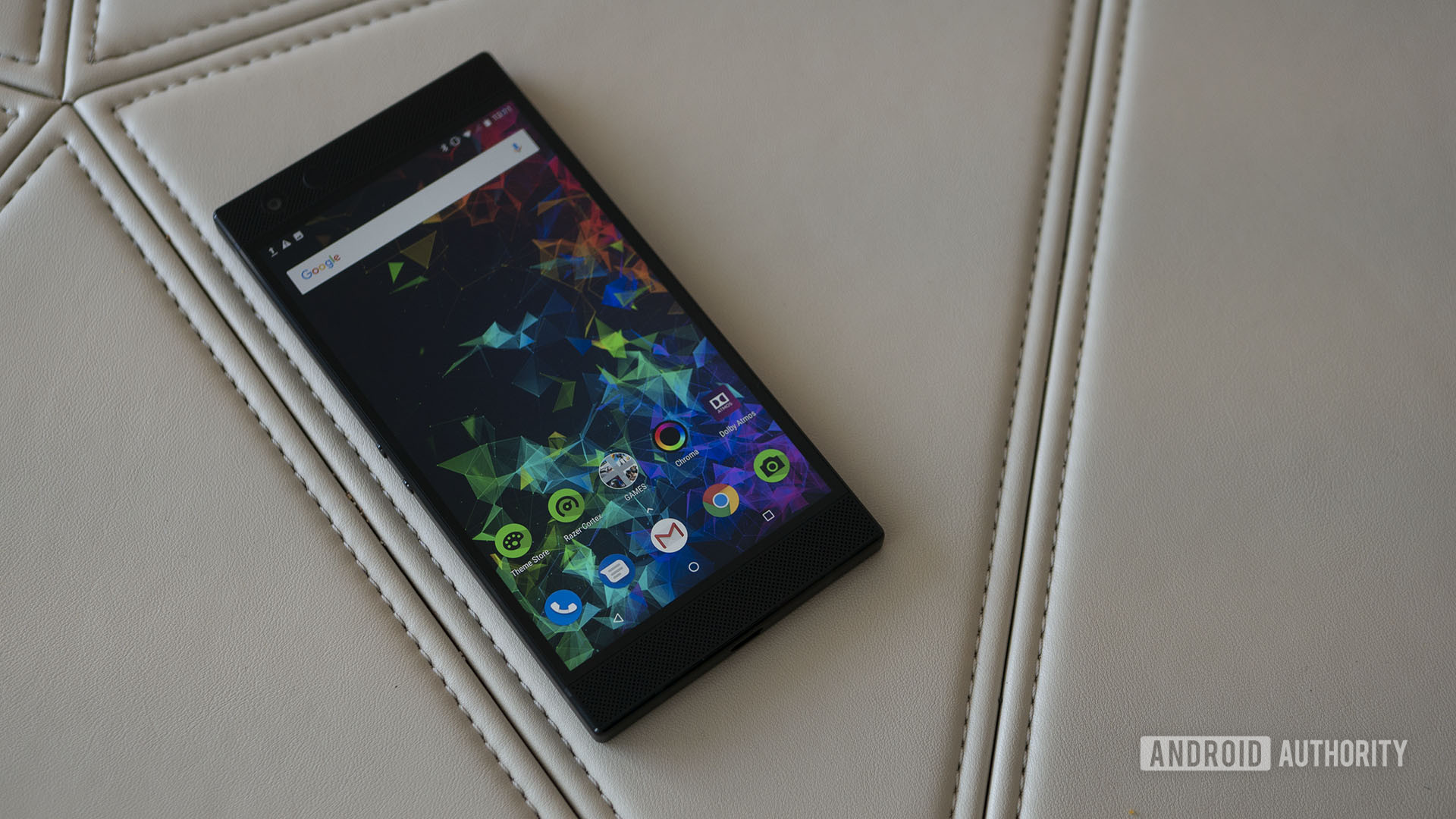 The front of the Razer Phone 2.