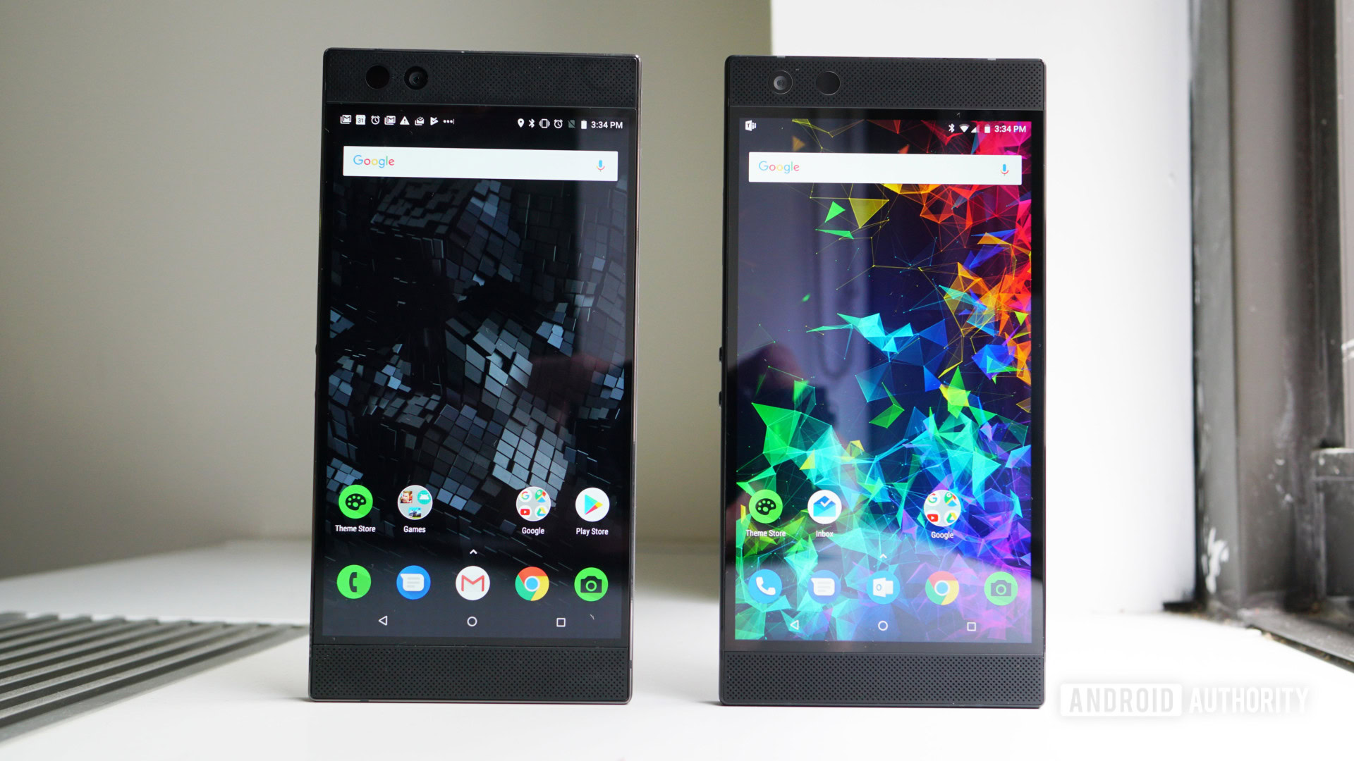 Razer Phone 2 vs Razer Phone - home screen