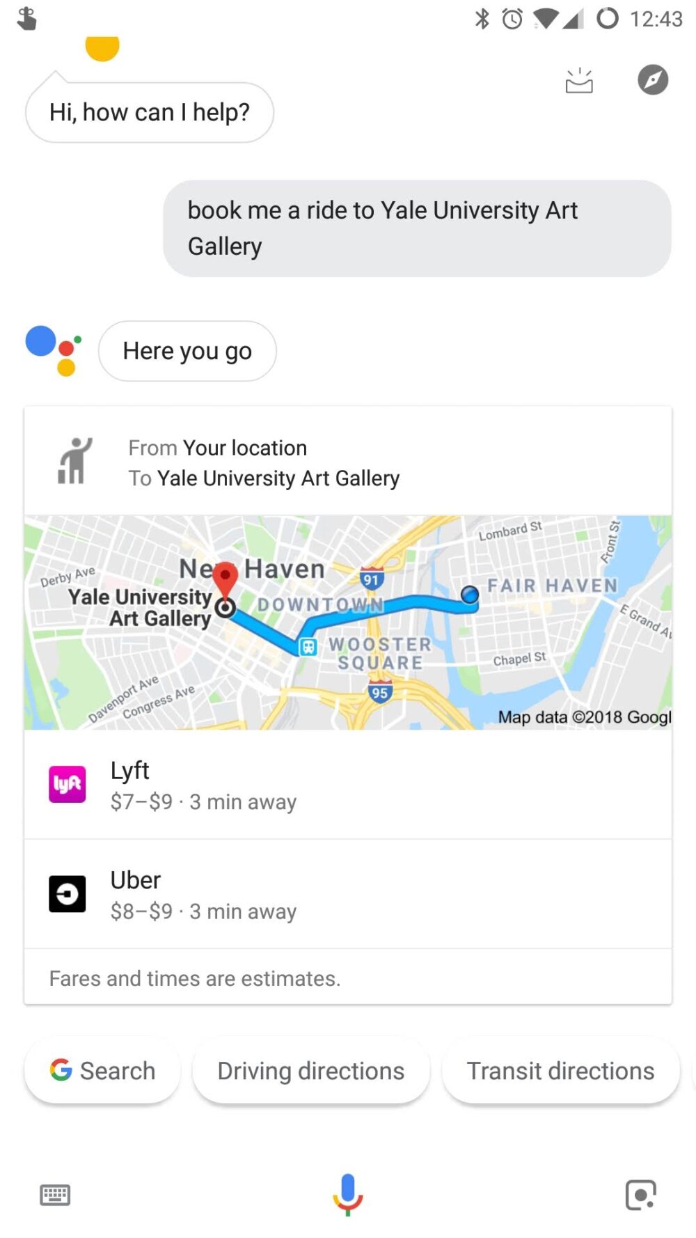 Easily book an Uber or Lyft using Google Assistant voice commands