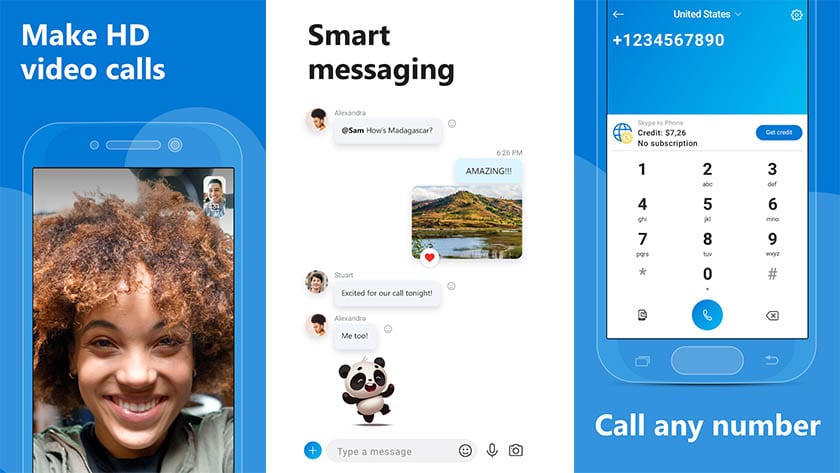 Skype is one of the best free call apps for android