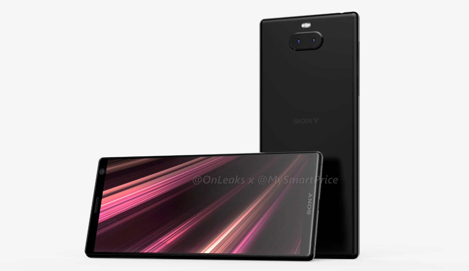A leaked render of the Sony Xperia XA3 Ultra.