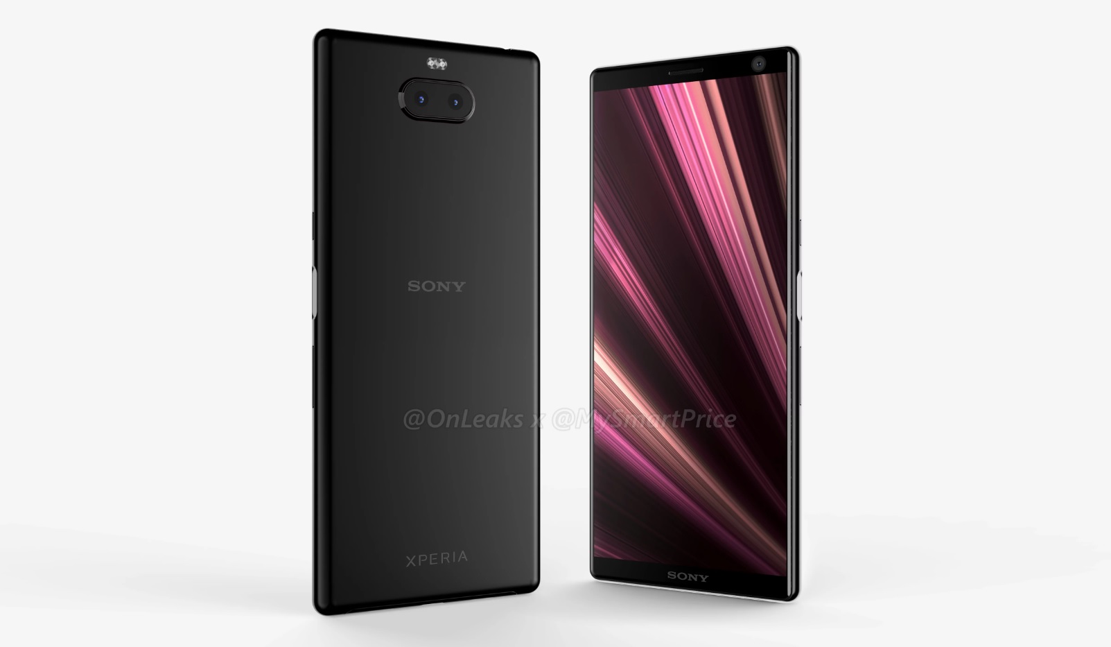 A leaked render of the Sony Xperia XA3 Ultra.