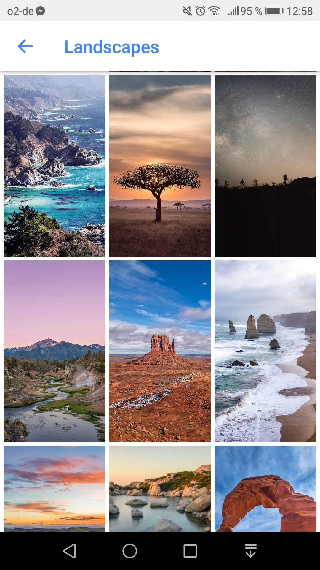 Wallpapers from the Google Wallpapers app.
