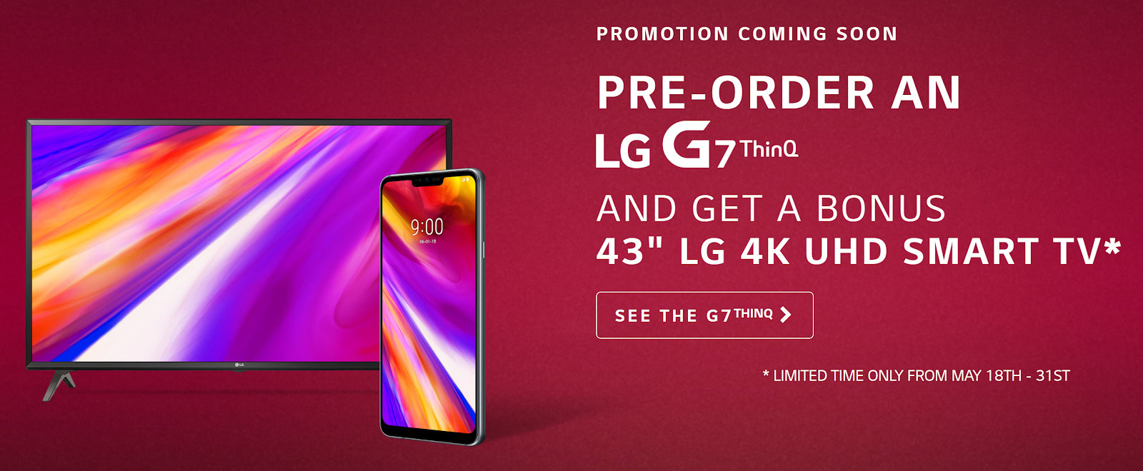 LG G7 Canada promotion