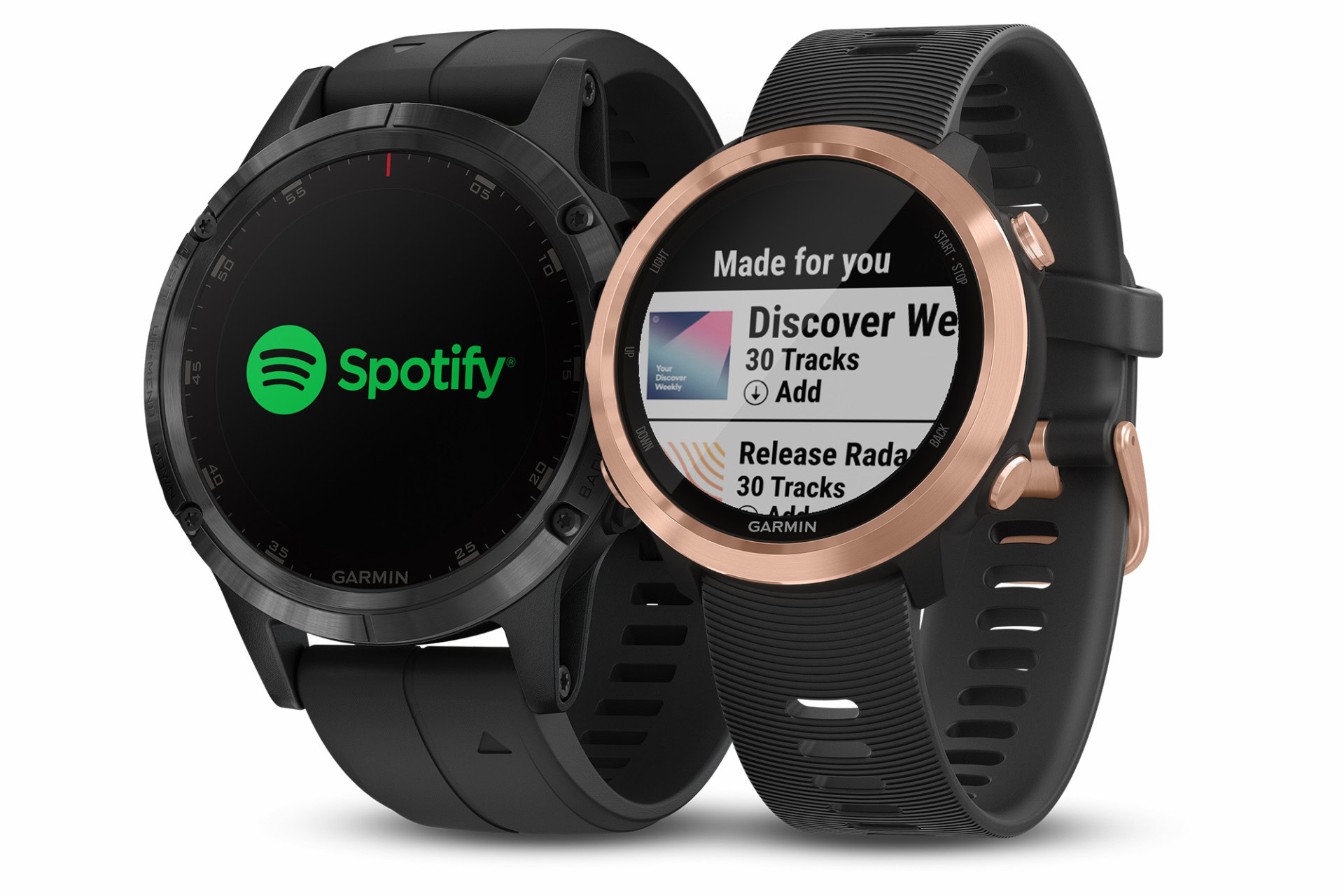 spotify support garmin fenix 5 plus forerunner 645 music