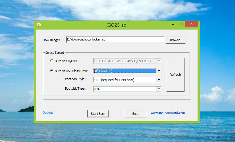 windows 10 reset password usb download