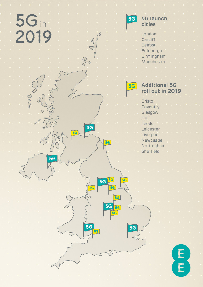EE UK 5G map