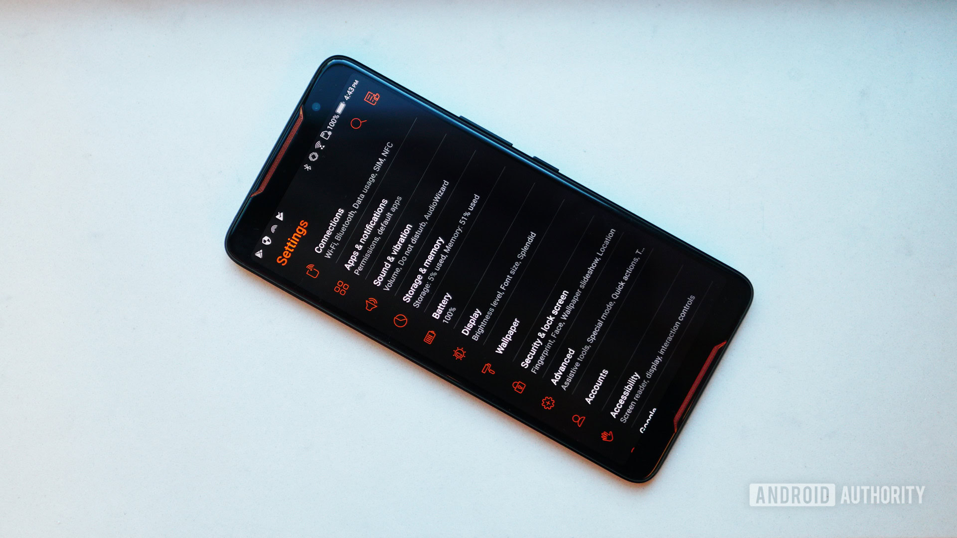 ASUS ROG Phone settings