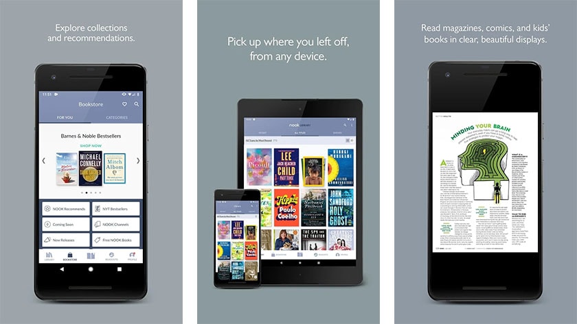 This is Nook, one of the best ebook reader apps for android