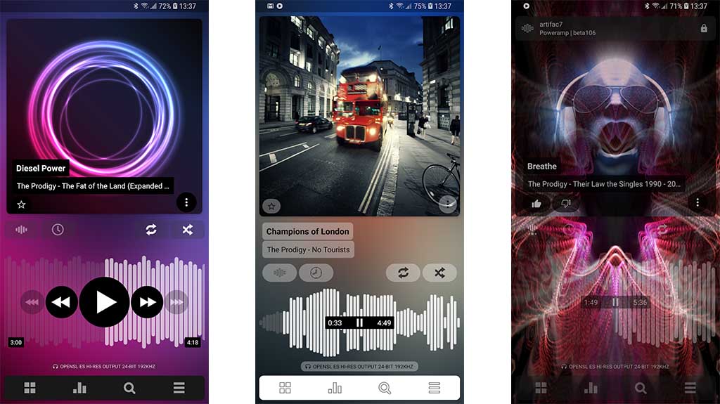 Poweramp - best music player apps for android
