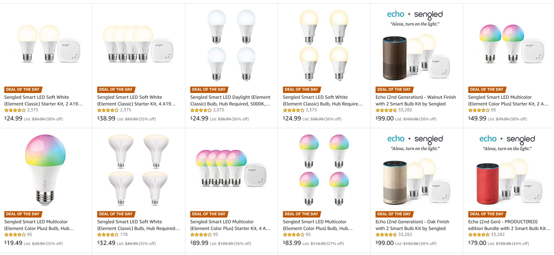 Amazon smart lighting offer