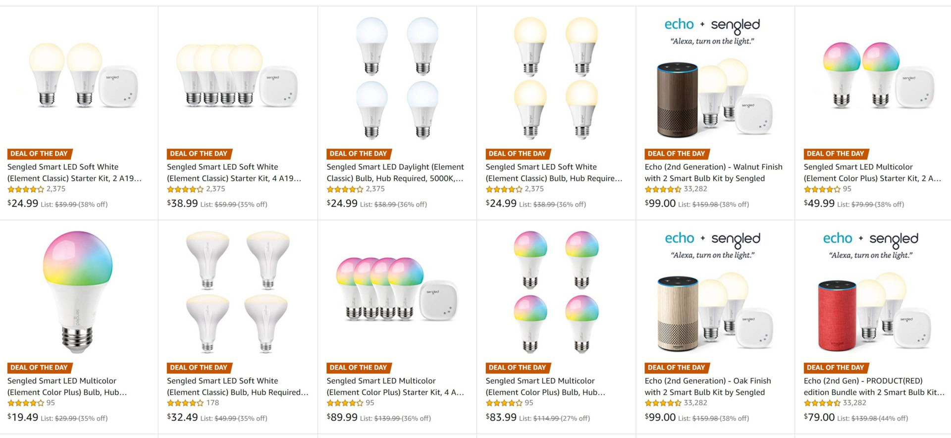 Amazon smart lighting offer