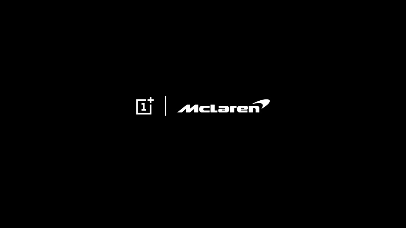 A screenshot from a video, announcing the OnePlus and McLaren partnership