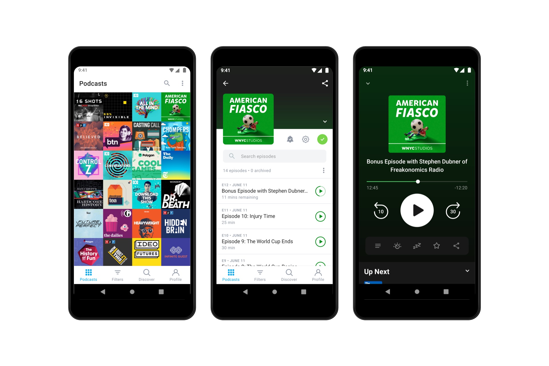 Pocket Casts Android Redesign
