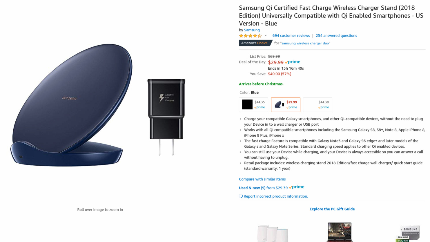Deal on the Samsung Fast Charge Wireless Stand