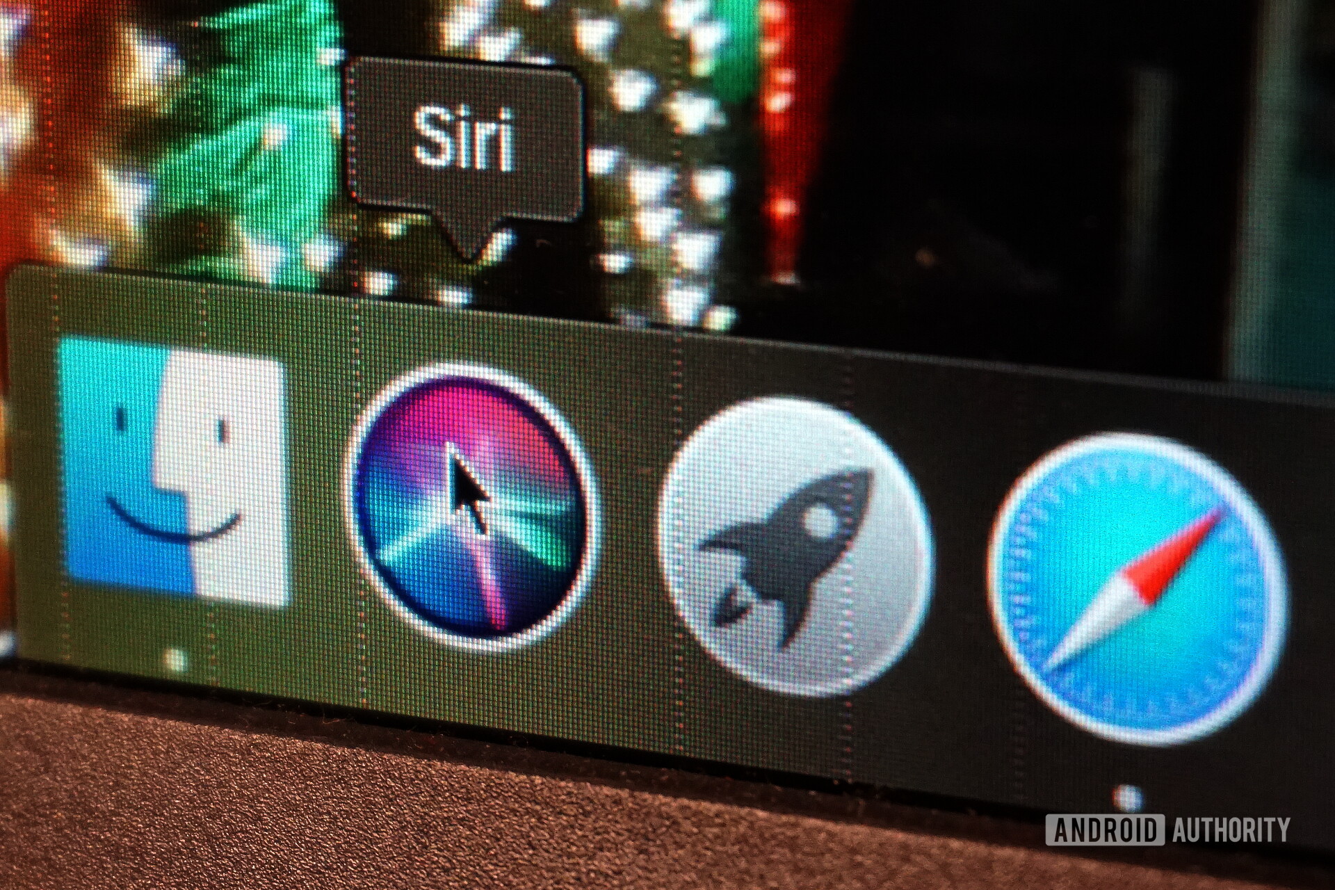 The Siri dock icon in macOS