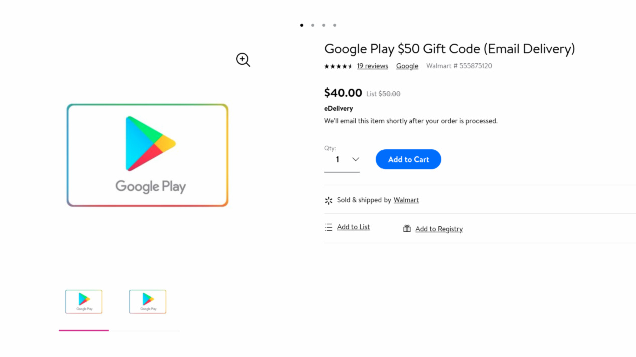 Google Play Store digital code
