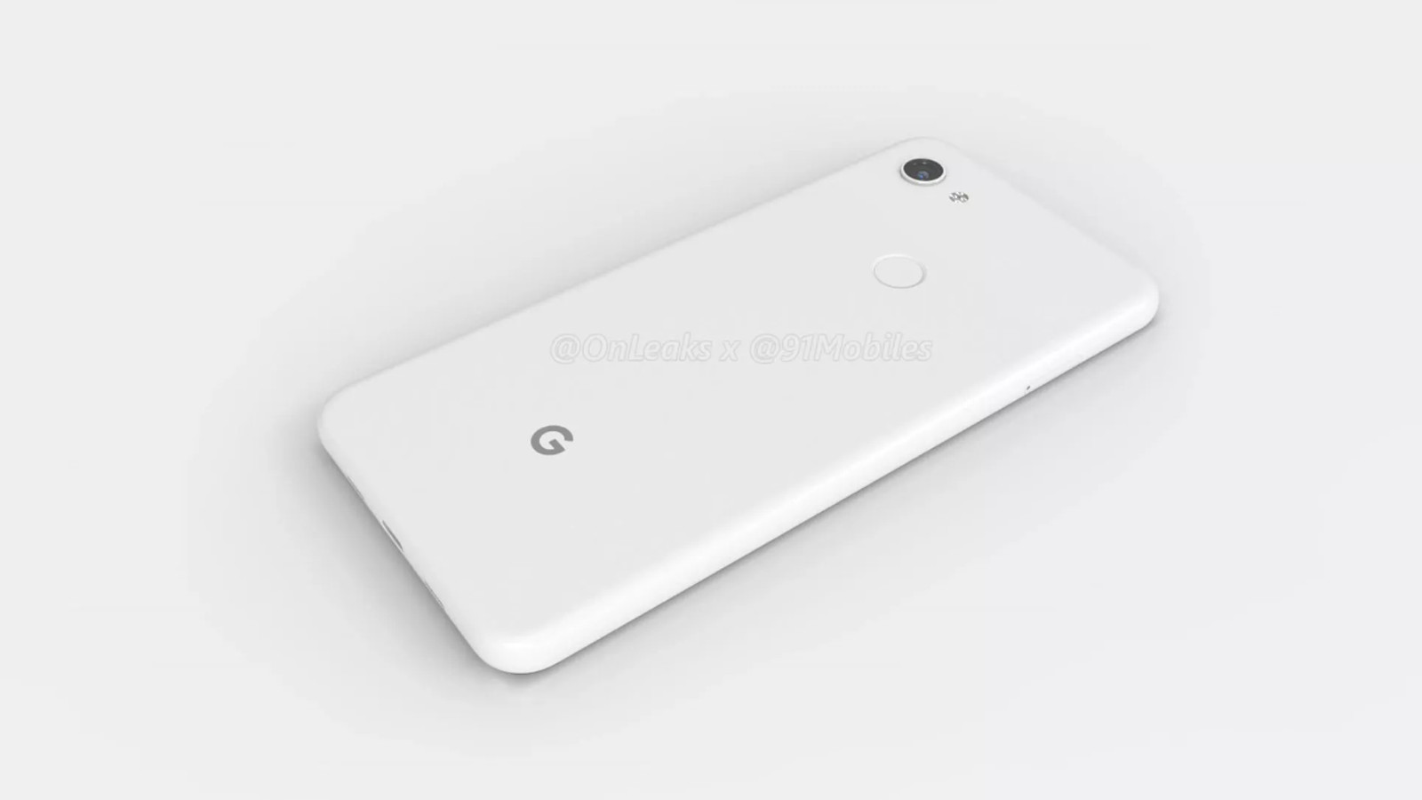 The back of the supposed Google Pixel 3 Lite XL.