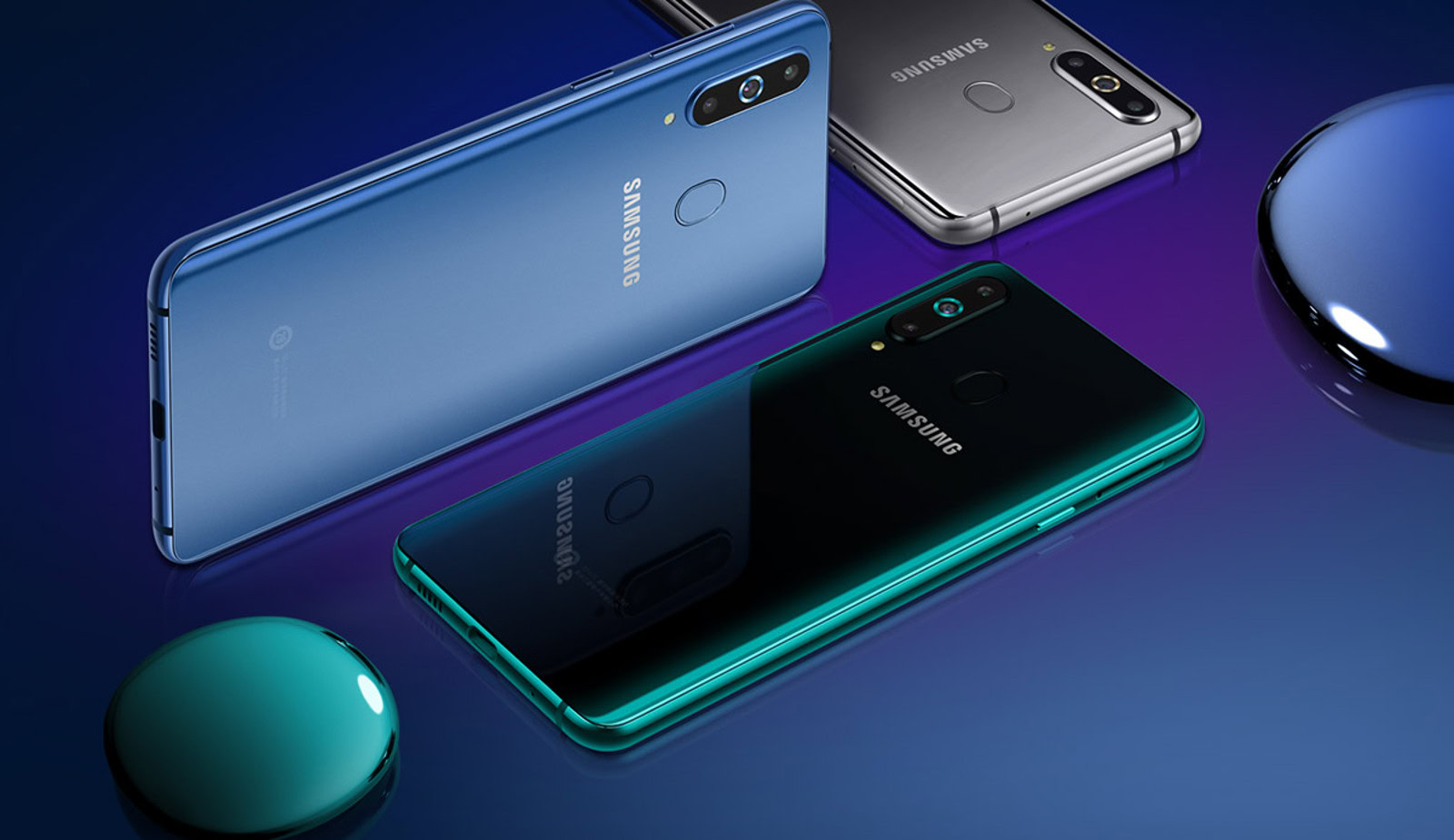 The Samsung Galaxy A8S.