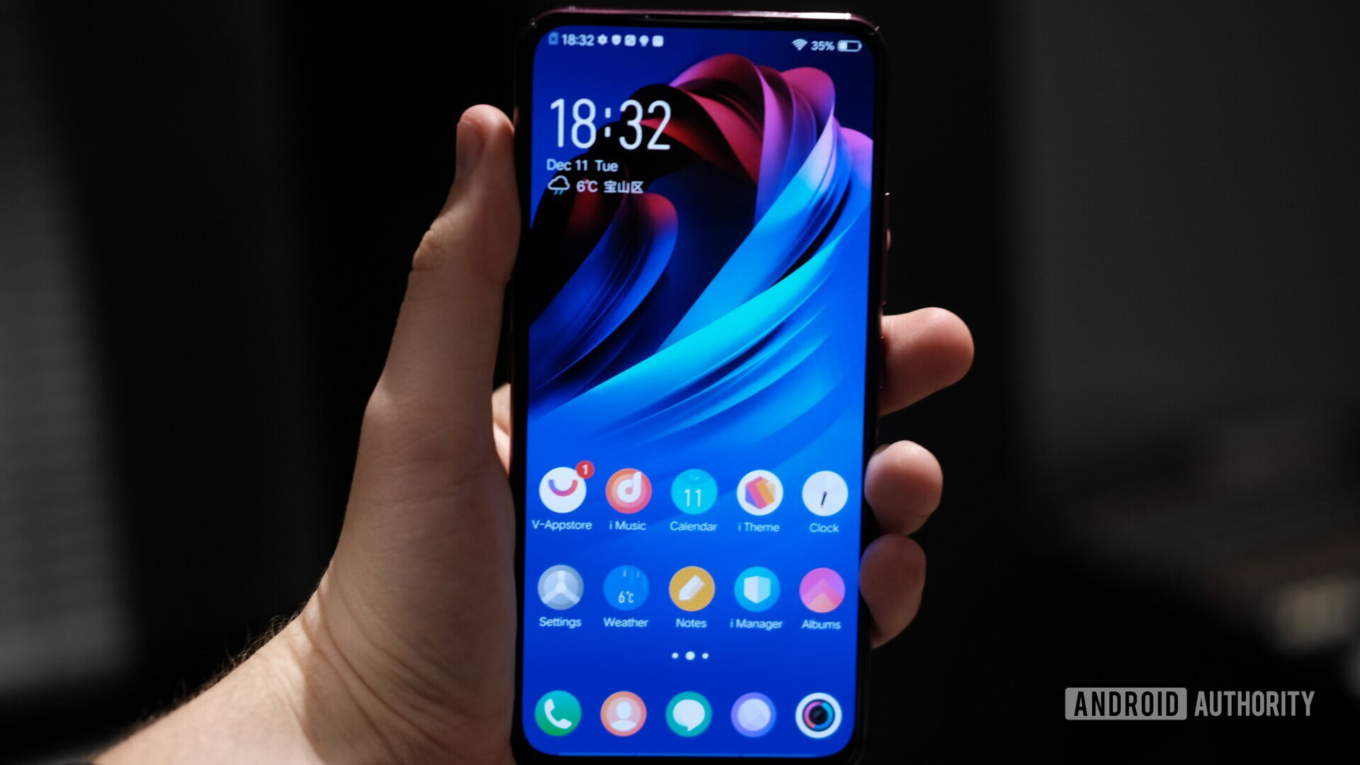 vivo nex dual display held in hand