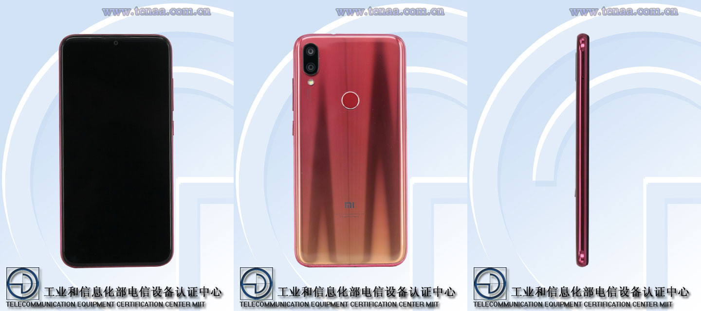 Images supposedly showing the Xiaomi Play on TENAA.