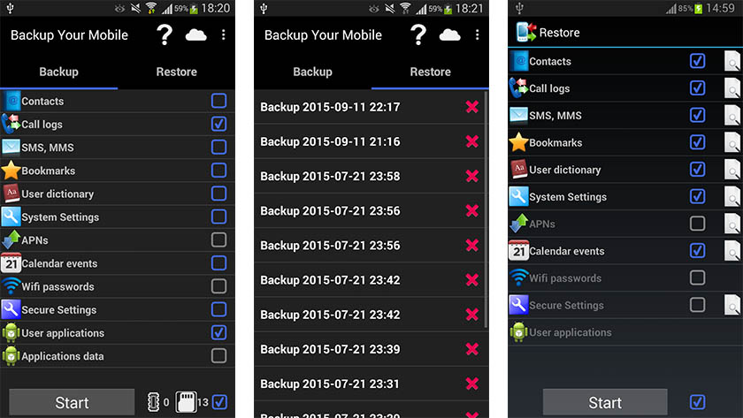 Backup Your Mobile is one of the best android backup apps