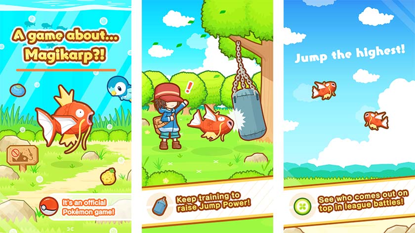 Magikarp Jump is one of the best pokemon games for android