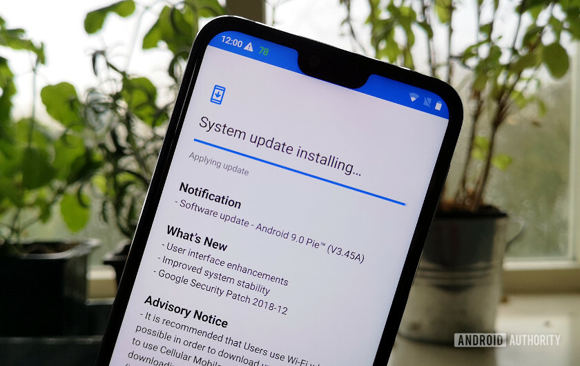 Nokia 7.1 installing Android 9.0 Pie update