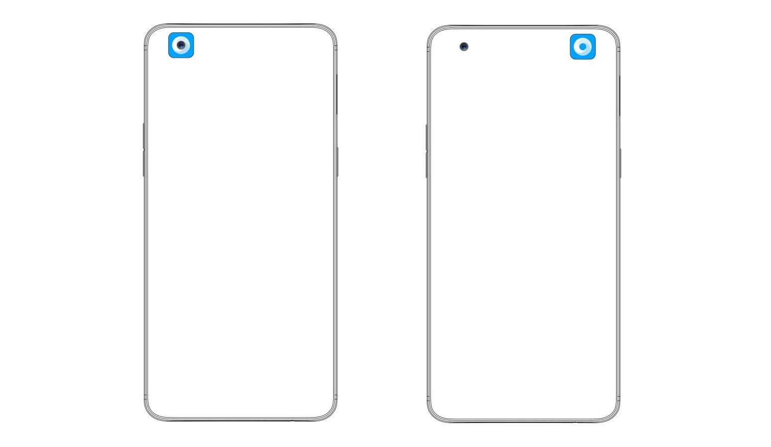 An OPPO patent for a punch-hole camera feature.