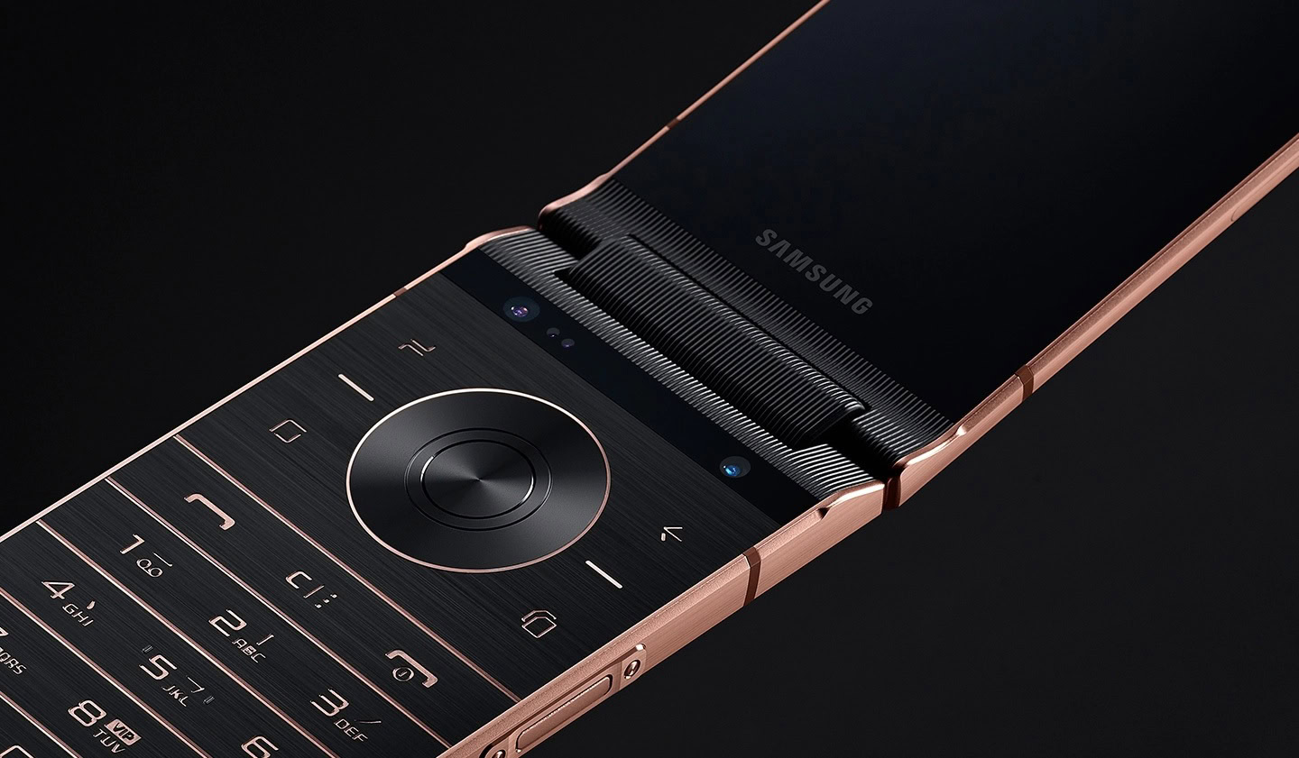 The Samsung Galaxy W2019 in bronze.