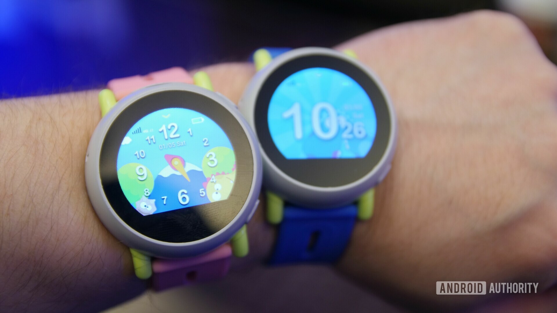 Coolpad Dyno smartwatch on a wrist at CES 2019
