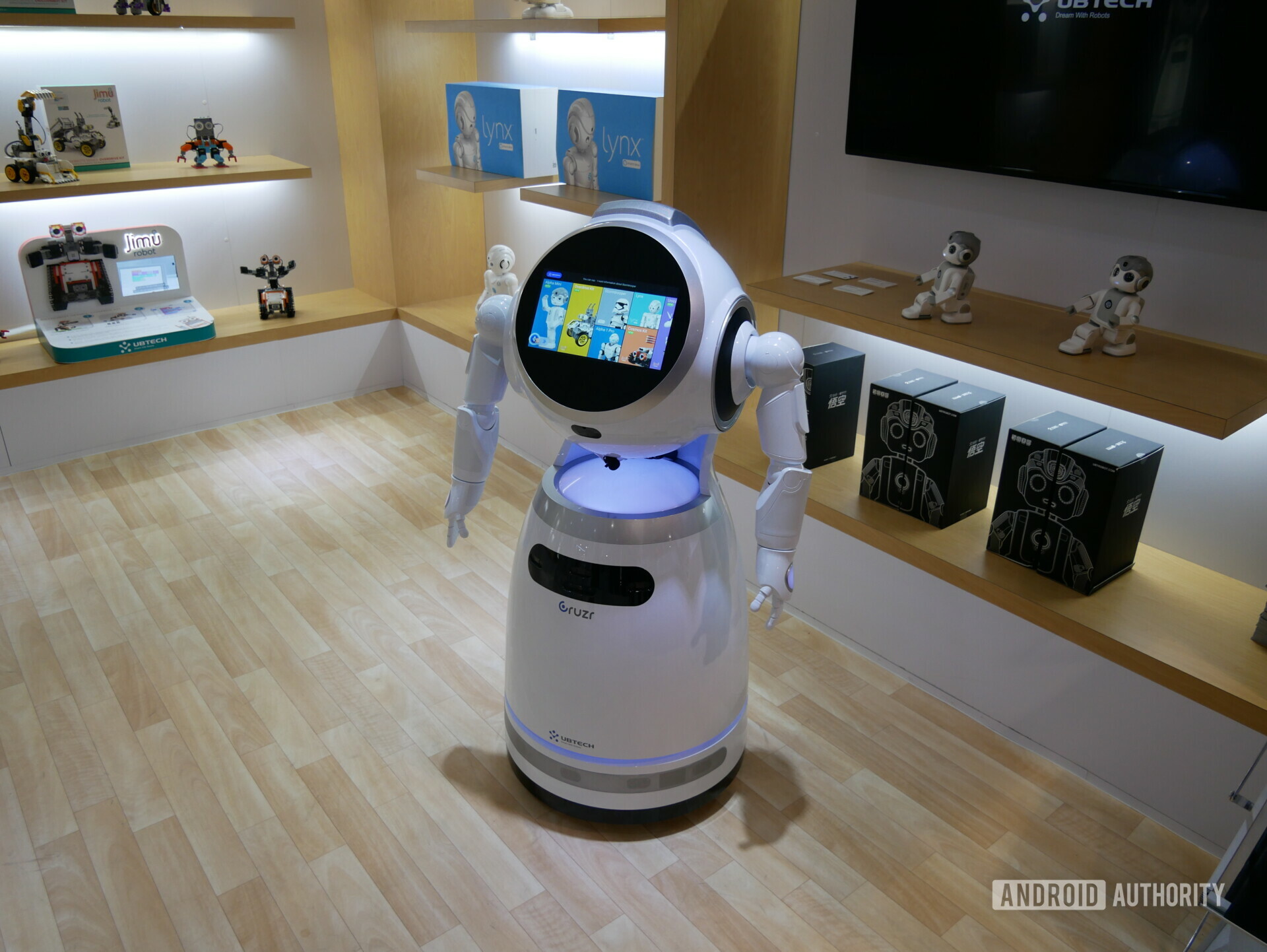 The UB Cruzr is a service bot designed for retail spaces