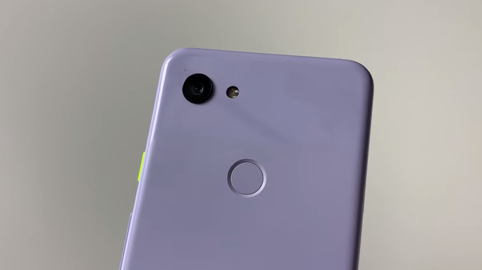 The back of the Google Pixel 3 Lite. 