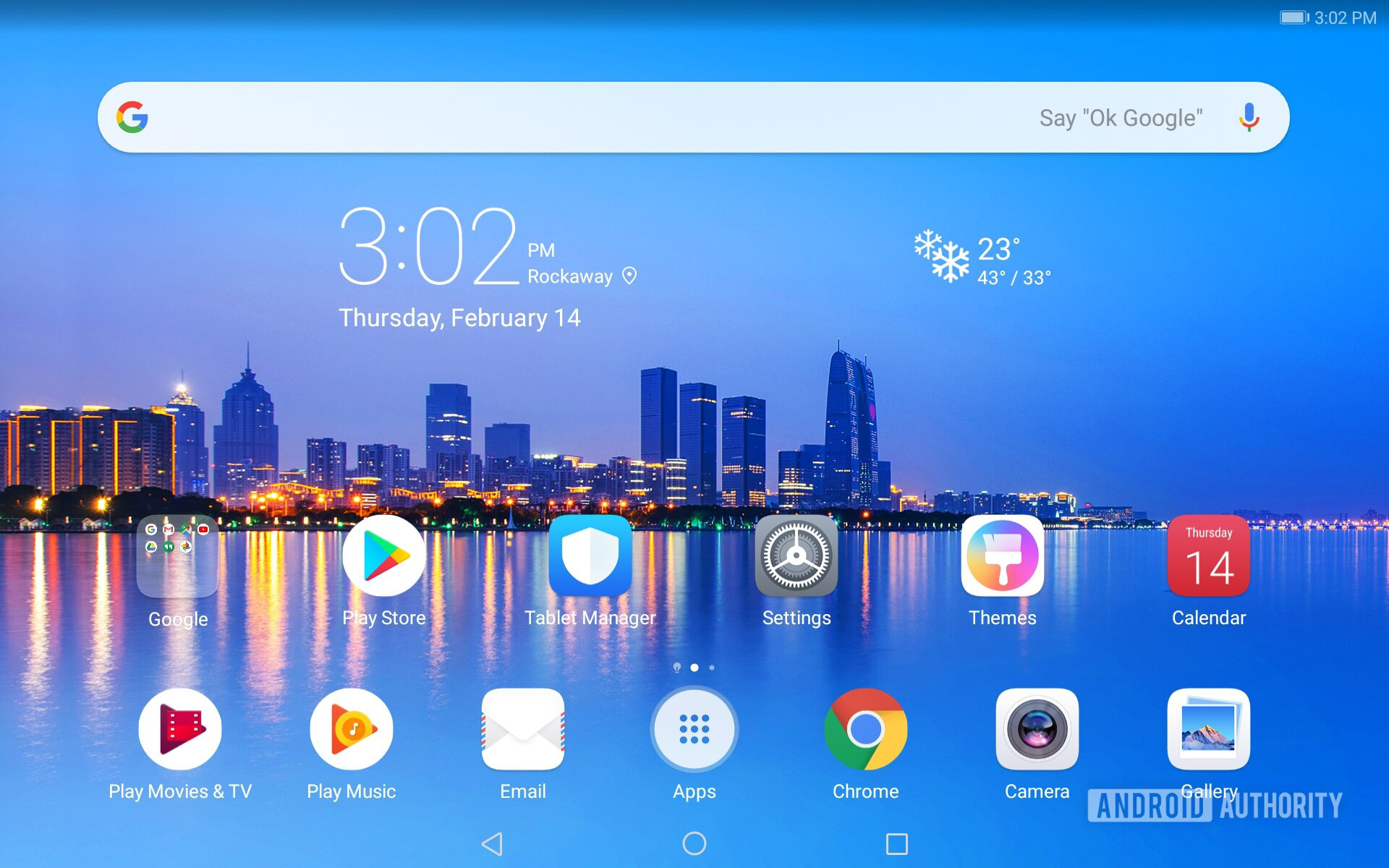 screenshot showing HUAWEI MediaPad 5 Lite's homescreen